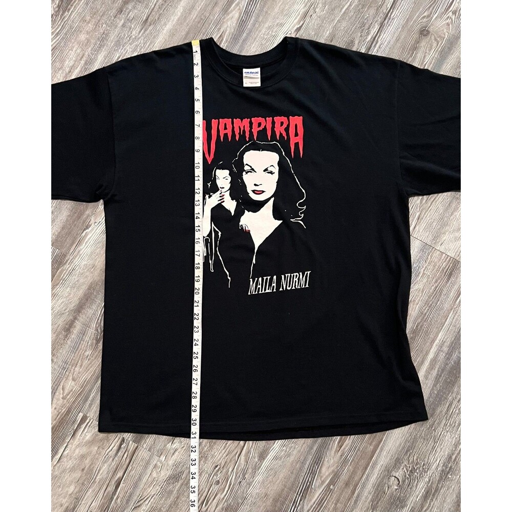 Vampira Maila Nurmi Graphic T-Shirt Black XL - Picture 4 of 6
